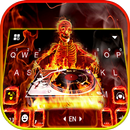 Fundo do Teclado Fire Skull DJ APK