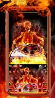 Hình nền bàn phím Fire Skull D bài đăng