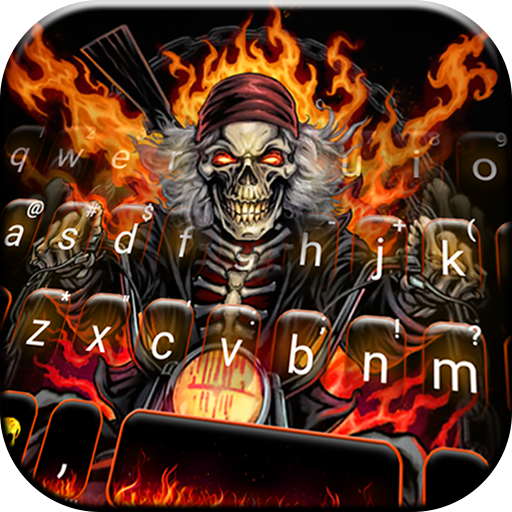 Fire Skull Rider Keyboard Them