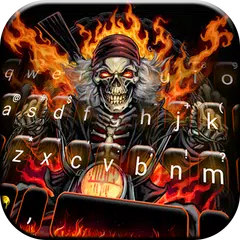 Fire Skull Rider Keyboard Them