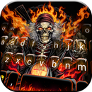 Fire Skull Rider Tema de tecla APK