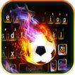 Фон клавиатуры Fire Soccer