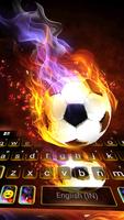Hình nền bàn phím Fire Soccer ảnh chụp màn hình 1