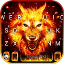 Fundo do Teclado Fire Wolf APK