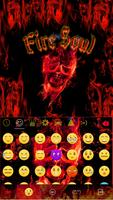 Fire Soul Skull Keyboard Theme اسکرین شاٹ 1