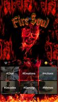 Fire Soul Skull Keyboard Theme اسکرین شاٹ 2