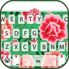 Folk Flower Pattern Tastatur-T