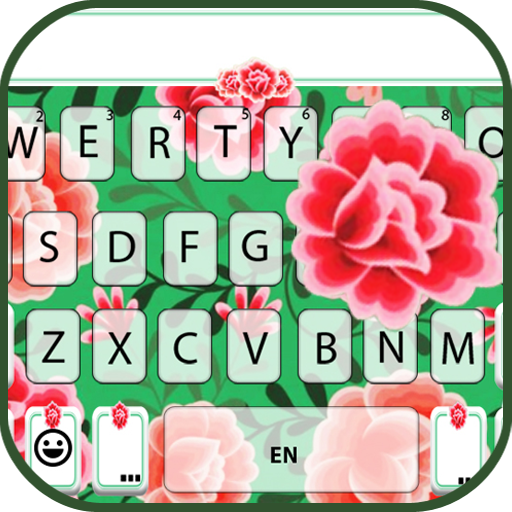 Folk Flower Pattern Keyboard Theme