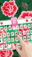 Tema Keyboard Folk Flower Patt imagem de tela 1