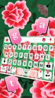 Tema Keyboard Folk Flower Patt imagem de tela 2