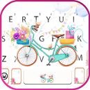 Flower Bicycle Keyboard Backgr APK