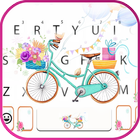 Hình nền bàn phím Flower Bicycle biểu tượng