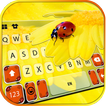 Фон клавиатуры Flower Ladybug