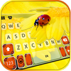 最新版、クールな Flower Ladybug のテーマキーボード