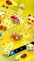 Фон клавиатуры Flower Ladybug скриншот 3