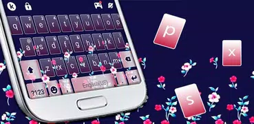 Flower Pattern Keyboard Theme