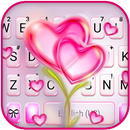 Фон клавиатуры Flower Pink Hea APK