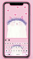 Flower Tiara Kitten Plakat