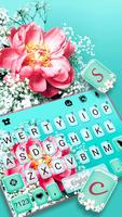 Floral Cyan poster