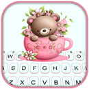 الكيبورد Floral Bear Cup APK