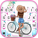 ثيم لوحة المفاتيح Floral Bicyc APK