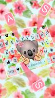 Hình nền bàn phím Floral Koala ảnh chụp màn hình 1