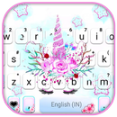 Floral Pink Unicorn Keyboard B APK