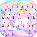 Floral Unicorn keyboard