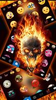 тема Flaming Death Skull скриншот 3