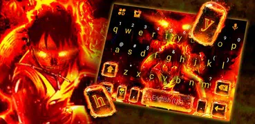 Flaming Fire Battle Tastiera