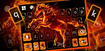 тема Flaming Fire Horse