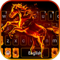 Flaming Fire Horse Keyboard Theme