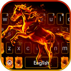 Teclado Flaming Fire Horse ícone
