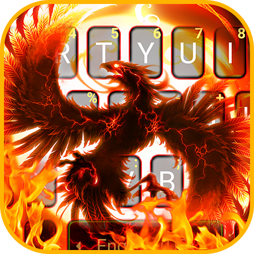 Flaming Fire Phoenix Tema de t