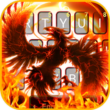 Tema Keyboard Flaming Fire Pho ícone