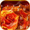 Tema Keyboard Flaming Fire Ros