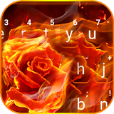 Flaming Fire Rose icono