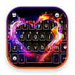 Flaming Heart Keyboard Theme