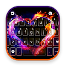 ثيم لوحة المفاتيح Flaming Hear APK
