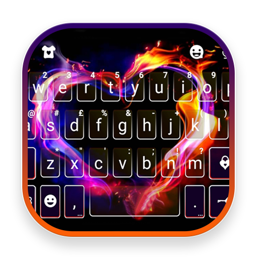 最新版、クールな Flaming Heart のテーマキーボ