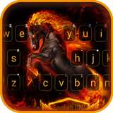 Fond de clavier Flaming Horse icône