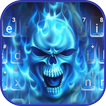 Fond de clavier Flaming Ice Sk