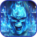 Flaming Ice Skull Keyboard The APK