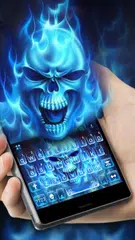 Flaming Ice Skull 主題鍵盤 APK 下載