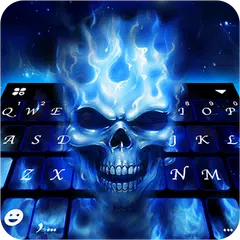 Flaming Skull 3D Theme