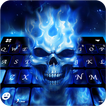 Teclado Flaming Skull 3D