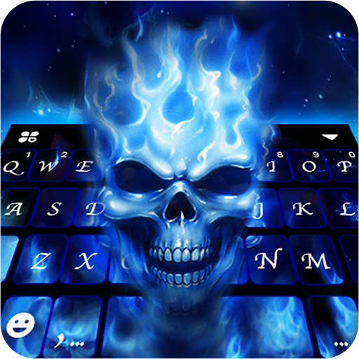 Flaming Skull 3D 主題鍵盤