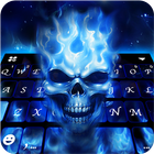 Flaming Skull 3D icon