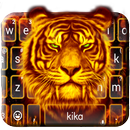 Flaming Tiger Tema de teclado APK