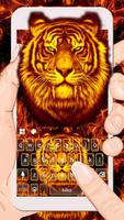 Nouveau thème de clavier Flaming Tiger Affiche